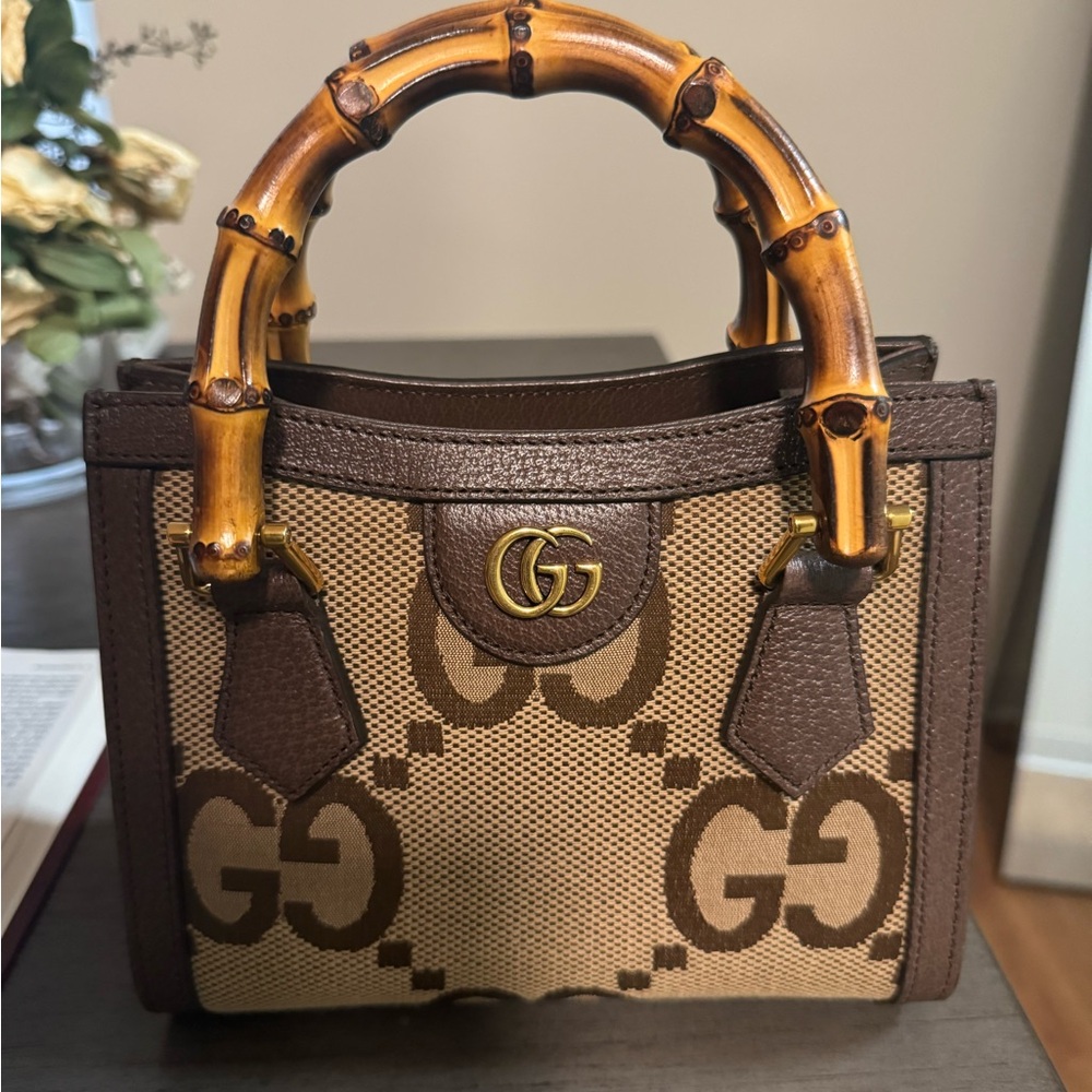 Gucci Brown Bamboo Handle Bag